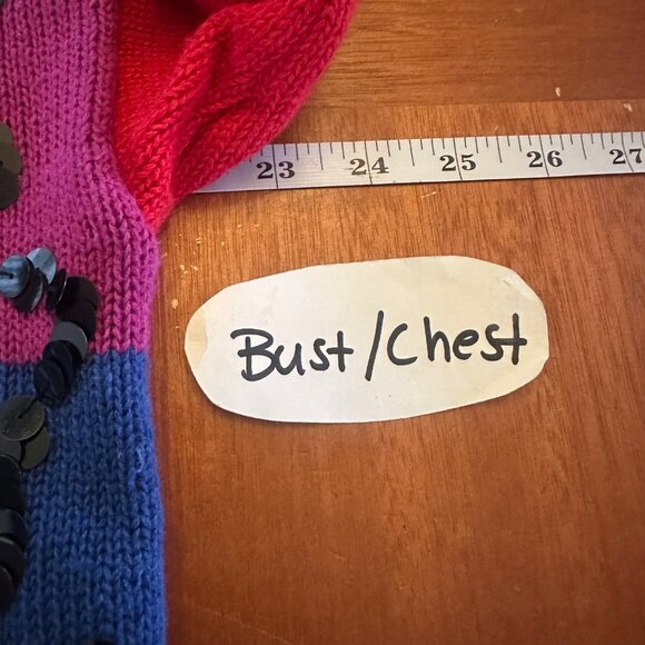 Kitty Hawk By Vivian Wang Colorful Sequin Sweater L - Picture 5 of 6